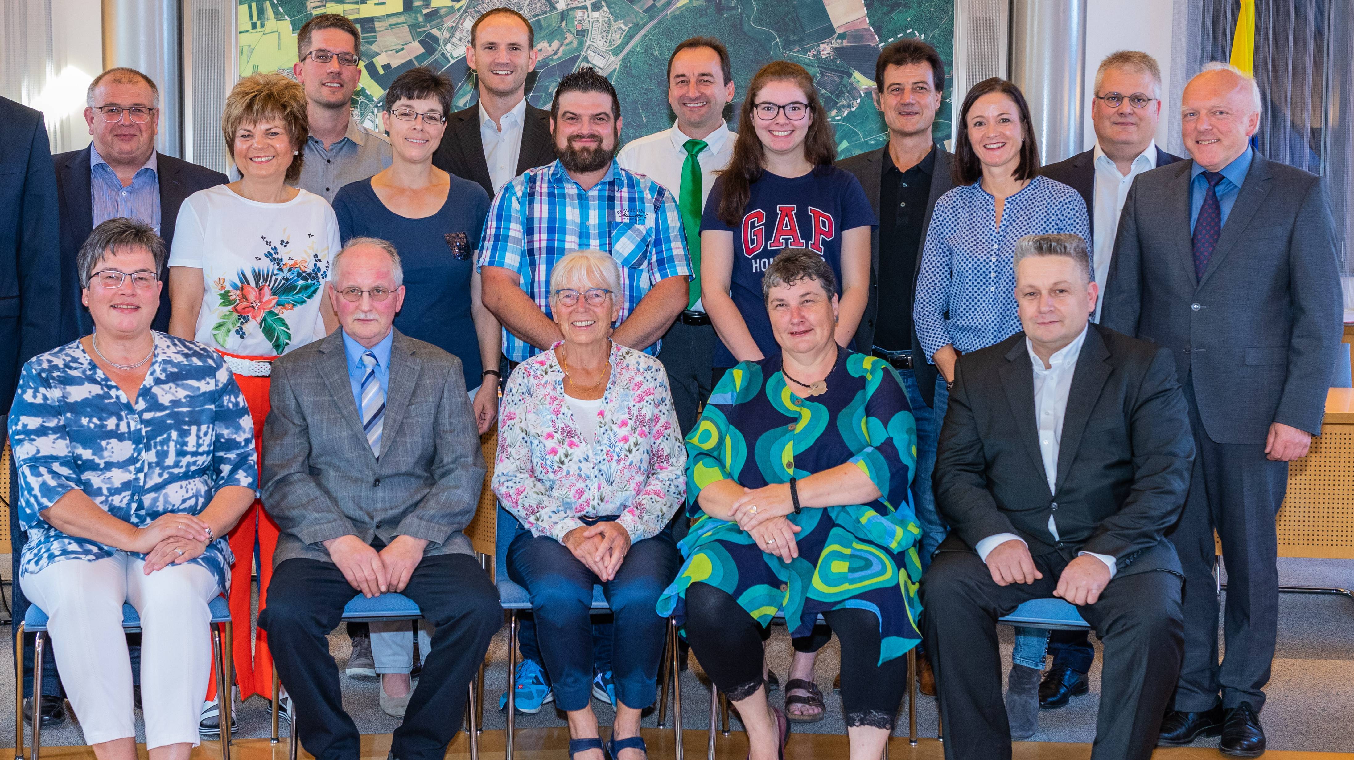 Gruppenbild des Ehninger Gemeinderates vom 16.07.2019
